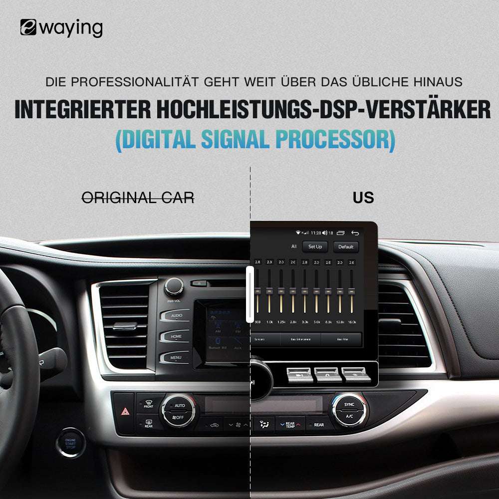 10-Zoll-Autoradio-Radio Android 4G + 64G Universal Double Din mit kabellosem Apple Carplay Android Auto In-Dash-GPS-Einheit Bluetooth-Multimedia-Player