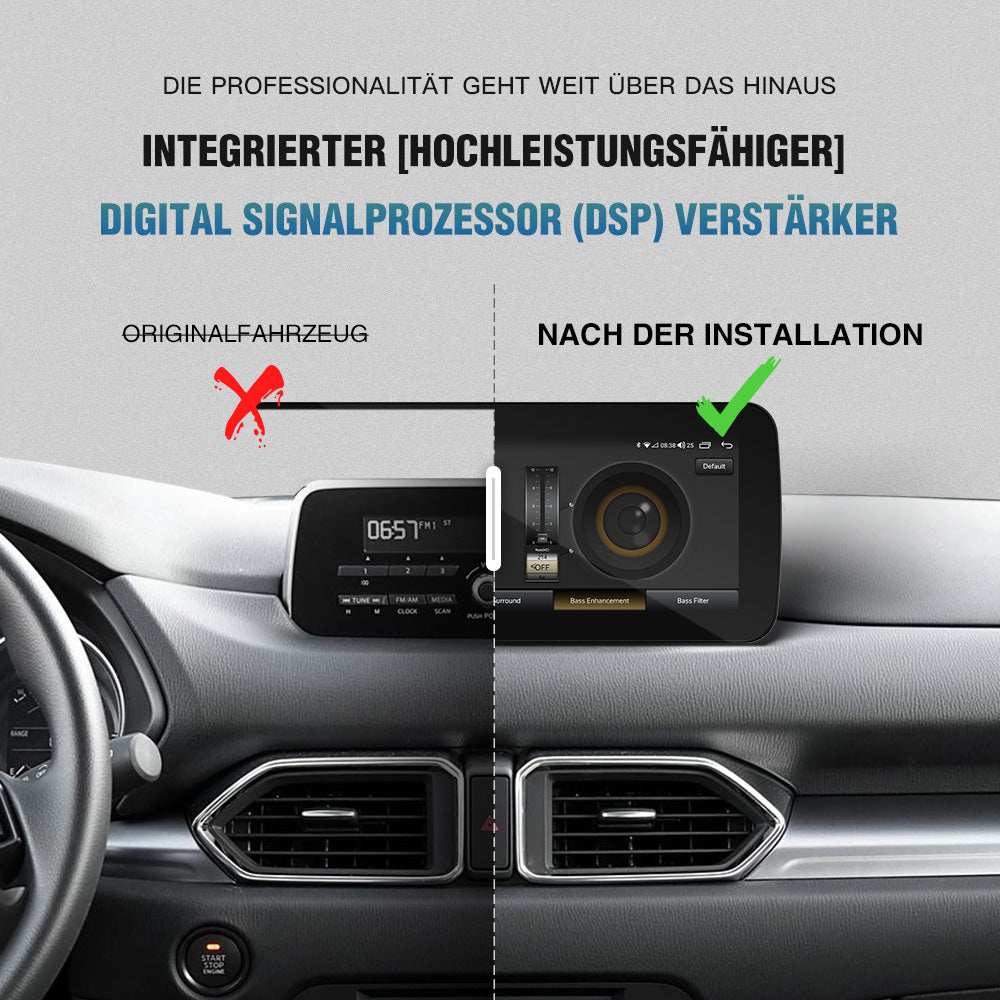 Android 13 Autoradio 10,25 Zoll IPS HD Voll Touchscreen Haupteinheit für Mazda 3 6 Atez CX-3 CX-5 CX-9 Integriertes CarPlay und DSP Auto GPS Navigations Radio