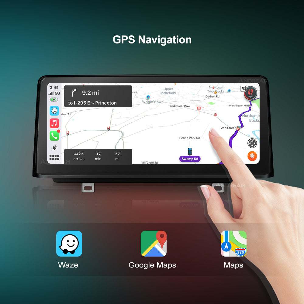 Kabelloses Apple CarPlay + Android Auto für BMW Series3 4 F30 F31 F34 F32 F33 F36 F80 Bildschirm 10,25".