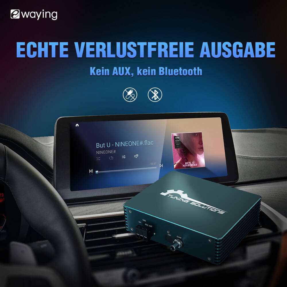 Android-Bildschirm mit Glasfaser-Decoder Box Modifikationskit passend für NBT CIC EVO F30 F20 F10 F11 F31 F15 F01 F02 F25