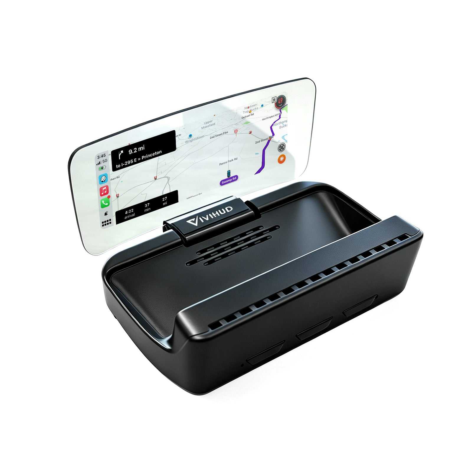 VIVIHUD V3 SE Head-up Display Kabelloses CarPlay Und Android Auto Hochauflösende Projektionsnavigation Bluetooth Musiksteuerung