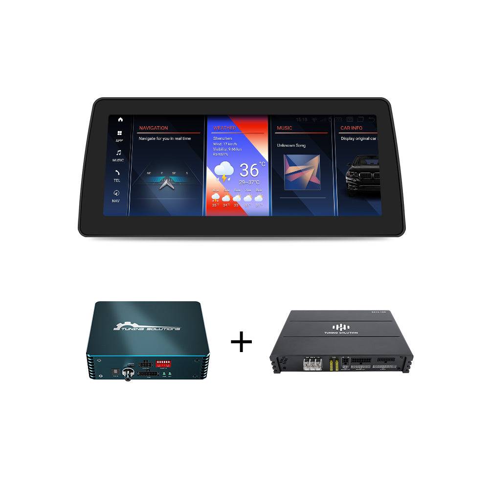 Android-Bildschirm mit Glasfaser-Decoder Box Modifikationskit passend für NBT CIC EVO F30 F20 F10 F11 F31 F15 F01 F02 F25