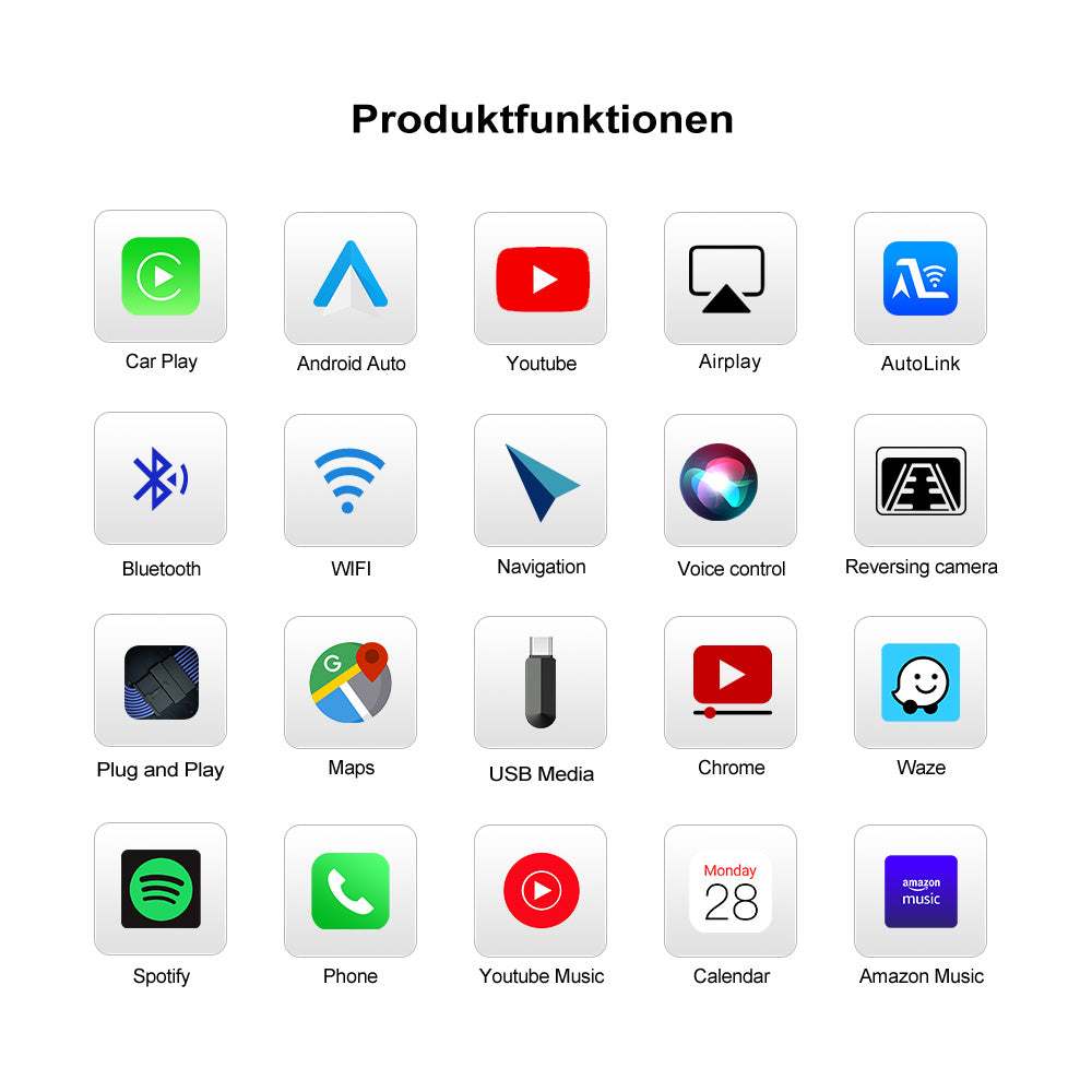 Kabellos CarPlay Android Auto MMI Prime Retrofit für 2014-2019 Volvo V60/S60/XC60/V40 Airplay Upgrade Interface Box - Ewaying DEUTSCHLAND