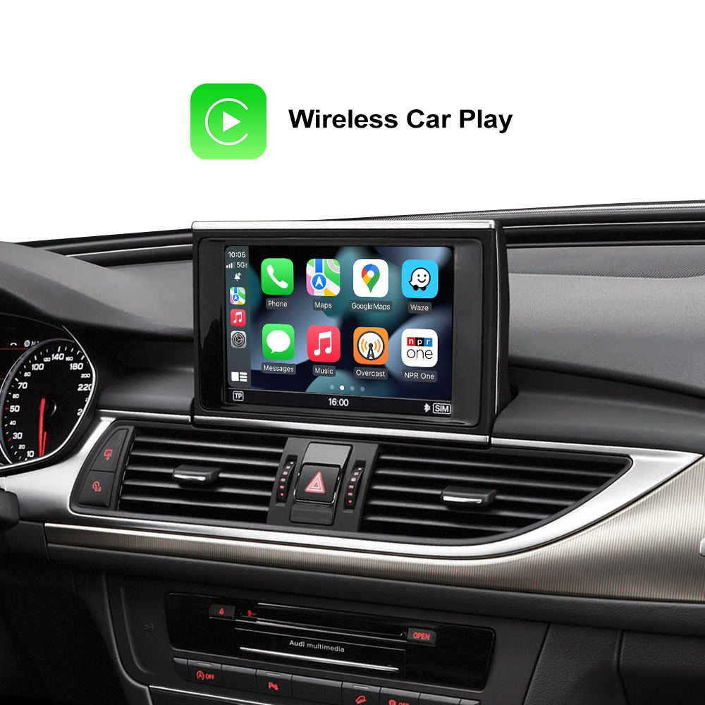 Drahtloses CarPlay für Audi A3 A4 A5 S5 A6 S6 A7 A8 Q3 Q5 Q7 MMI 3G + Multimedia-Schnittstelle CarPlay & Android Auto Retrofit Kit AirPlay Mirror Link - Ewaying DEUTSCHLAND