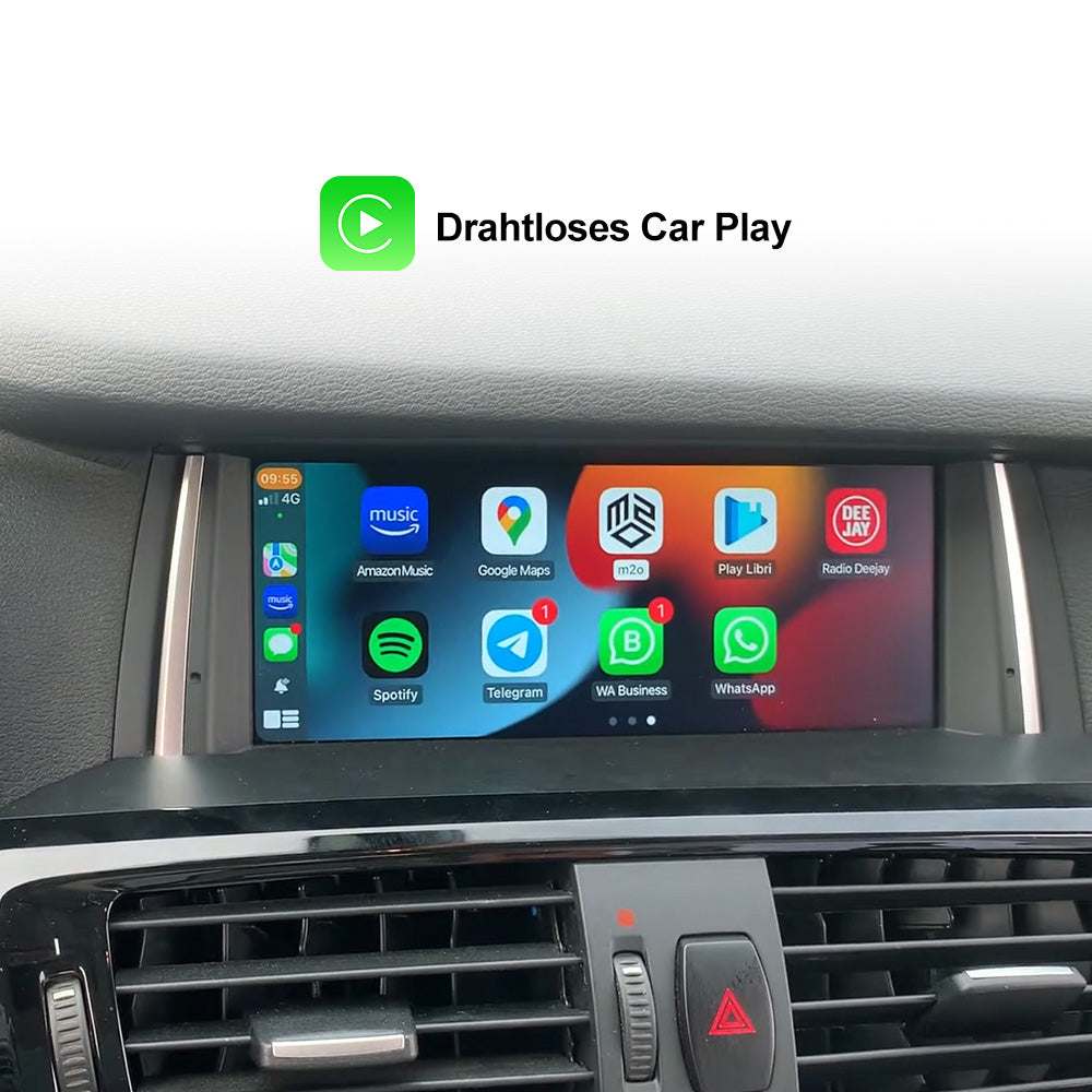 8.8" kabellose Apple CarPlay Android Auto Head Unit Multimedia für BMW X3 F25 X4 F26 NBT CIC GPS Navigation.