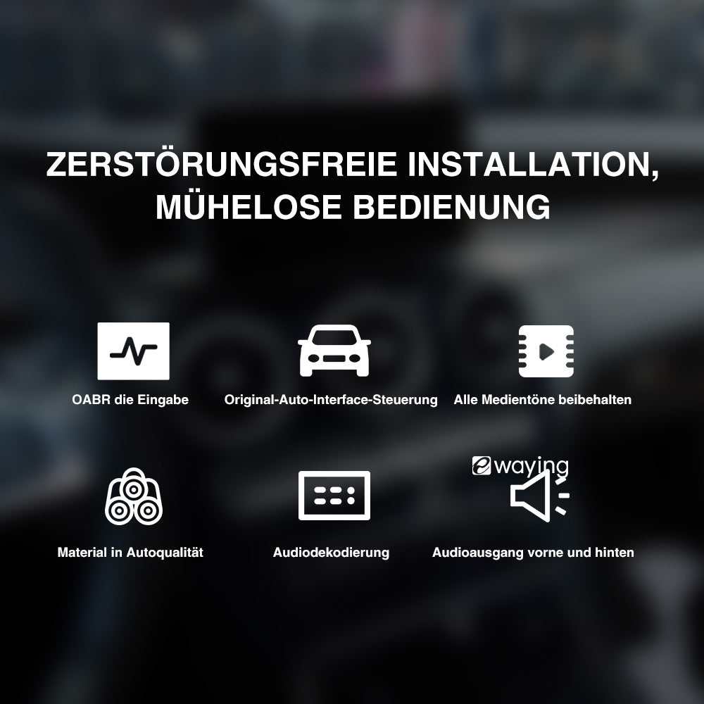Glasfaserverstärker VORVERSTÄRKER Audio Upgrade Schnittstelle passend für BMW MOST 25 Modelle vor 2020 und BMW ID7 ID8 Stereo-Sound-Tuning