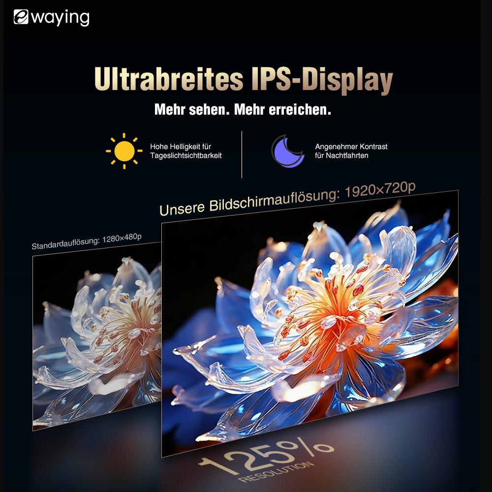Kabelloses CarPlay Android Auto Display mit Ultrabreitem IPS-Panel, 4-Kamera-Eingang, OEM-Integration für BMW NBT-Systeme, Sprachsteuerung, YouTube/Netflix