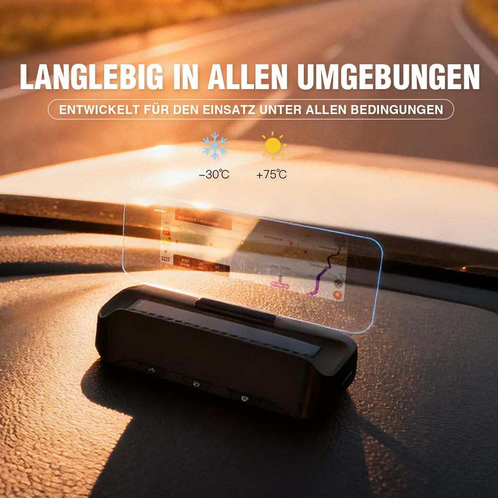 VIVIHUD V3 SE Head-up Display Kabelloses CarPlay Und Android Auto Hochauflösende Projektionsnavigation Bluetooth Musiksteuerung