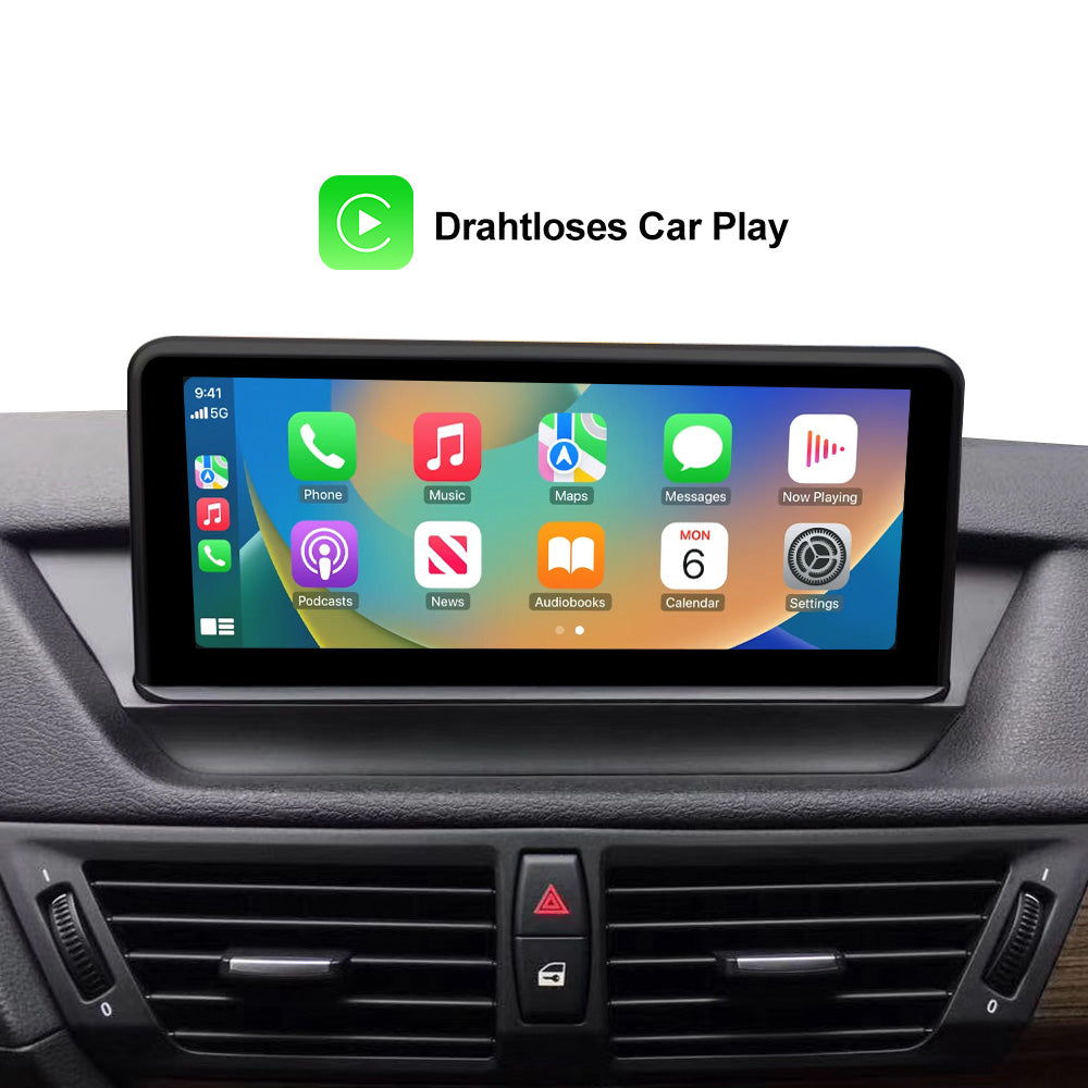 Drahtloses Apple CarPlay für BMW X1 E84 Android Auto ohne Android-System  10,25 Zoll IPS-Bildschirm