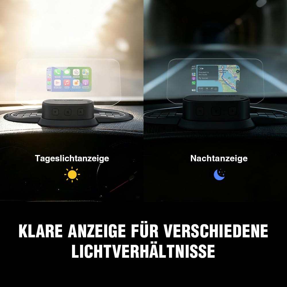 VIVIHUD Wireless CarPlay Android Auto V5 Ultra HUD Für Auto Head-Up Display Mit OBD Dashboard Im Fahrzeug Bluetooth GPS Navigation Geschwindigkeit