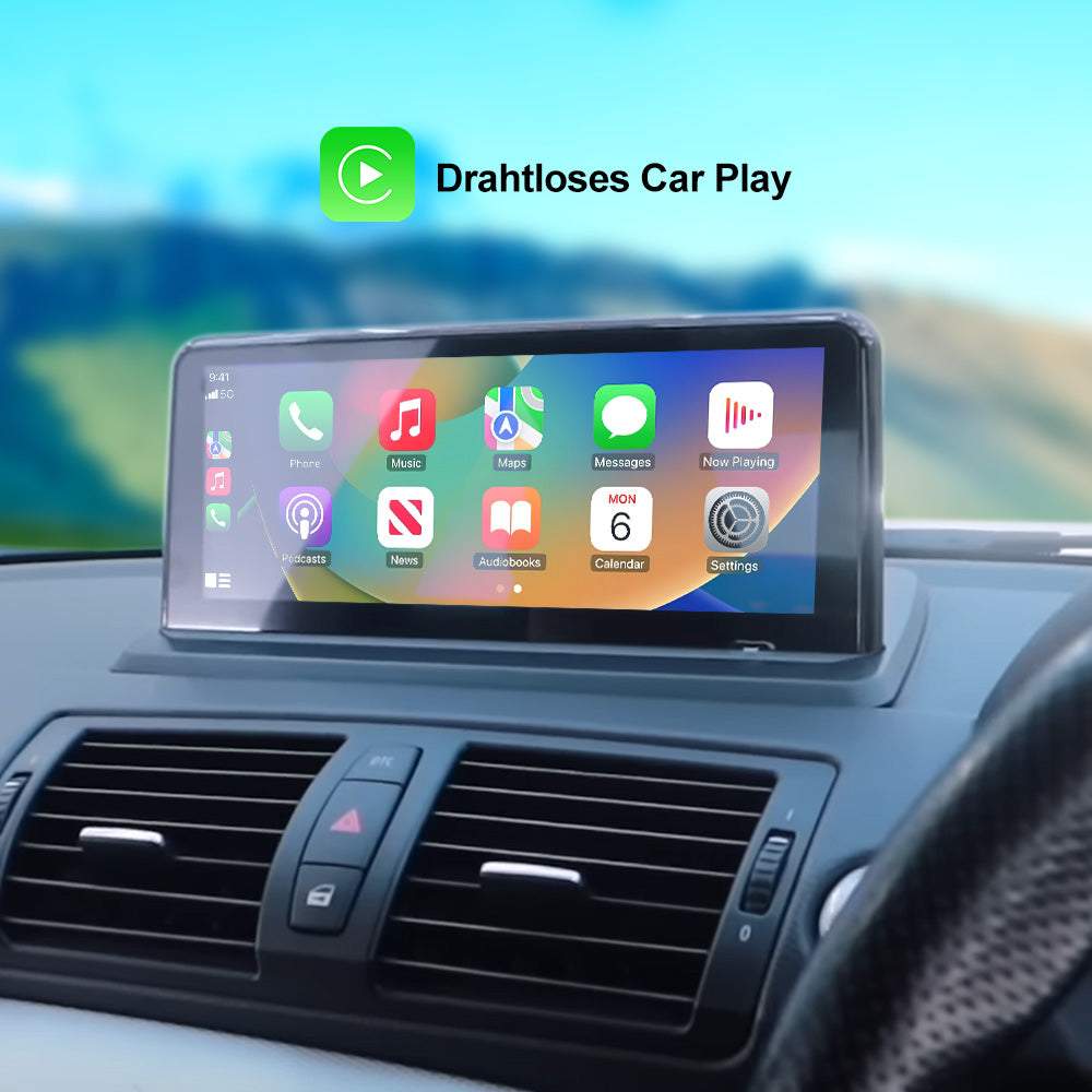 10,25 "Wireless Apple CarPlay Android Auto Car Multimedia für BMW Series1 E87 E88 E81 E82 2005-2014 IPS Touch Head unit.