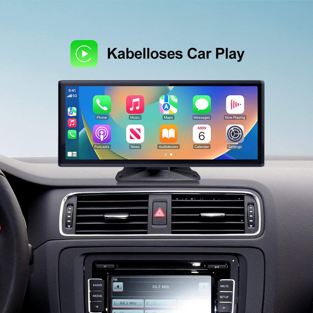 Universeller tragbarer 8,9-Zoll-Bildschirm für kabelloses Carplay Android Auto Autoradio-Player Touchscreen - Ewaying DEUTSCHLAND