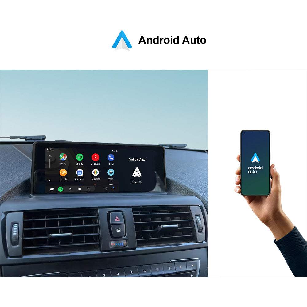 Drahtloses Apple CarPlay F20 F21 F22 Android Auto für BMW 1 2er 8,8 Zoll IPS HD-Bildschirm.