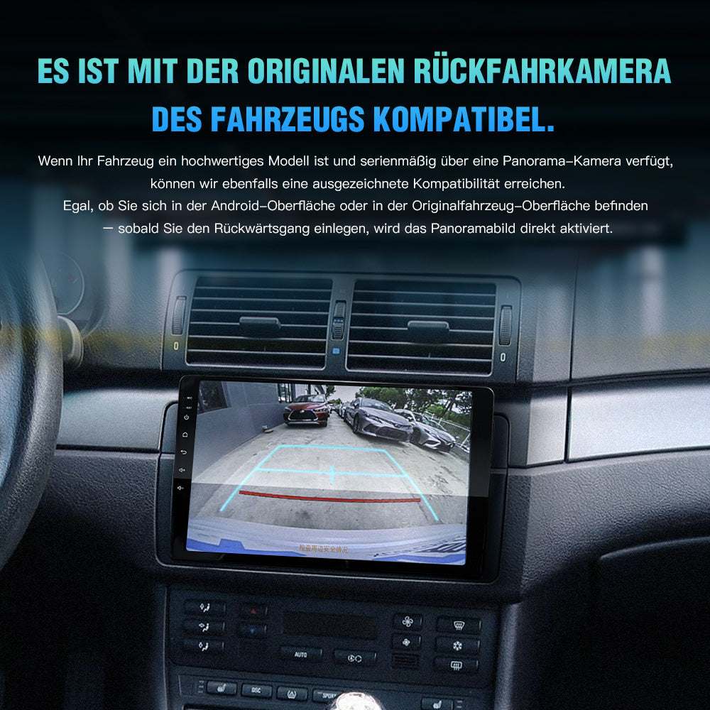 Android 14 Wireless CarPlay Android Auto für BMW E46 325i M3 Limousine Autoradio-Tuning-Player