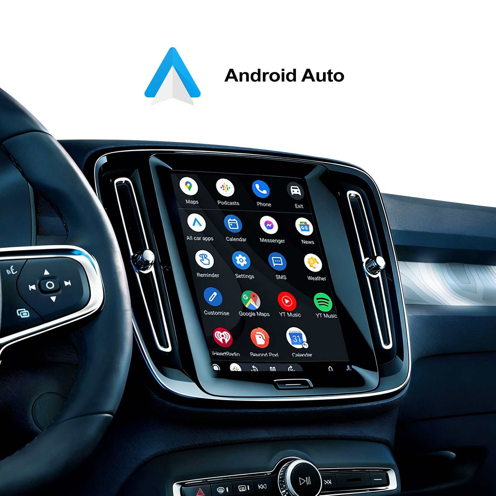 Ewaying Wireless Full Screen Carplay For Volvo XC90 XC60 XC40 S60 S90 V60 Android Auto Camera Hicar Bluetooth Ｍodule Box