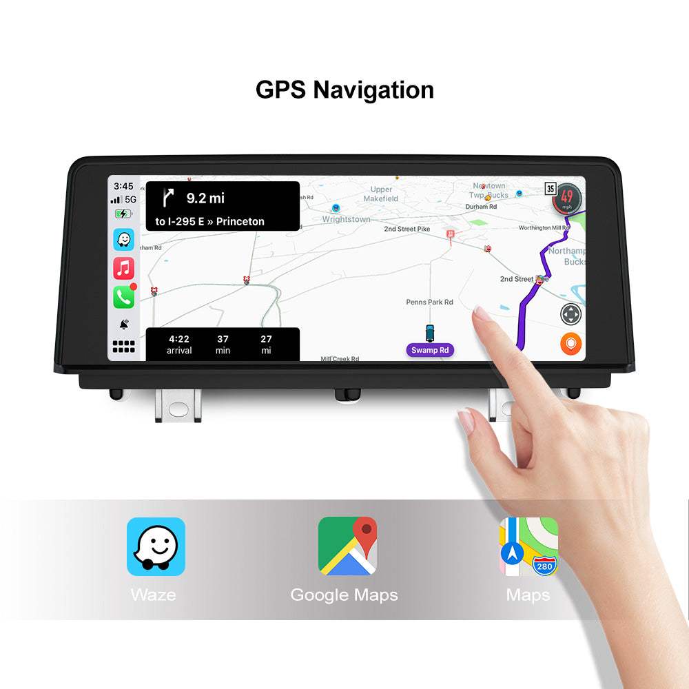 Drahtloses Apple CarPlay F20 F21 F22 Android Auto für BMW 1 2er 8,8 Zoll IPS HD-Bildschirm.
