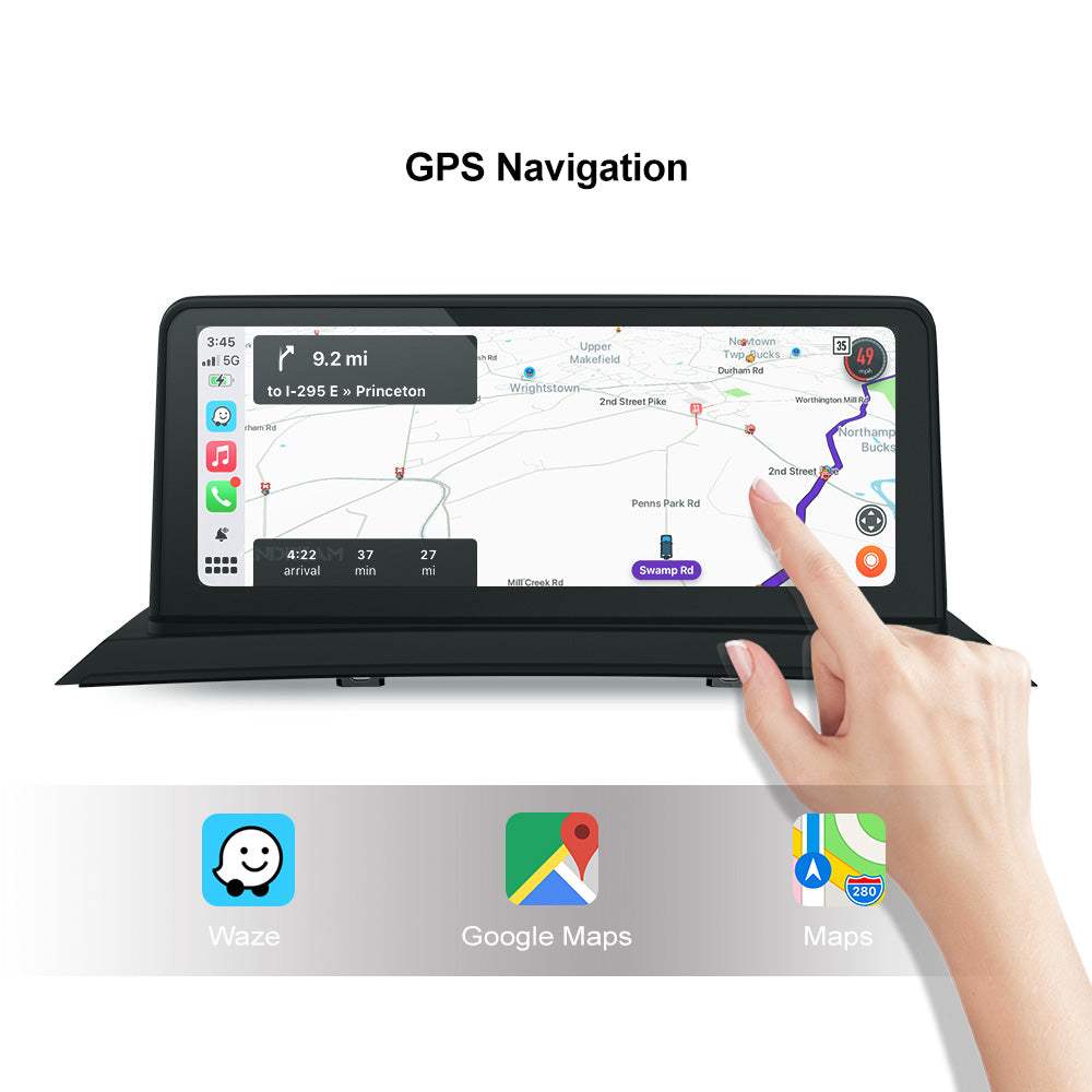 Drahtloses Apple CarPlay für BMW X3 E83 Android Auto ohne Android System 10,25 Zoll Bildschirm.