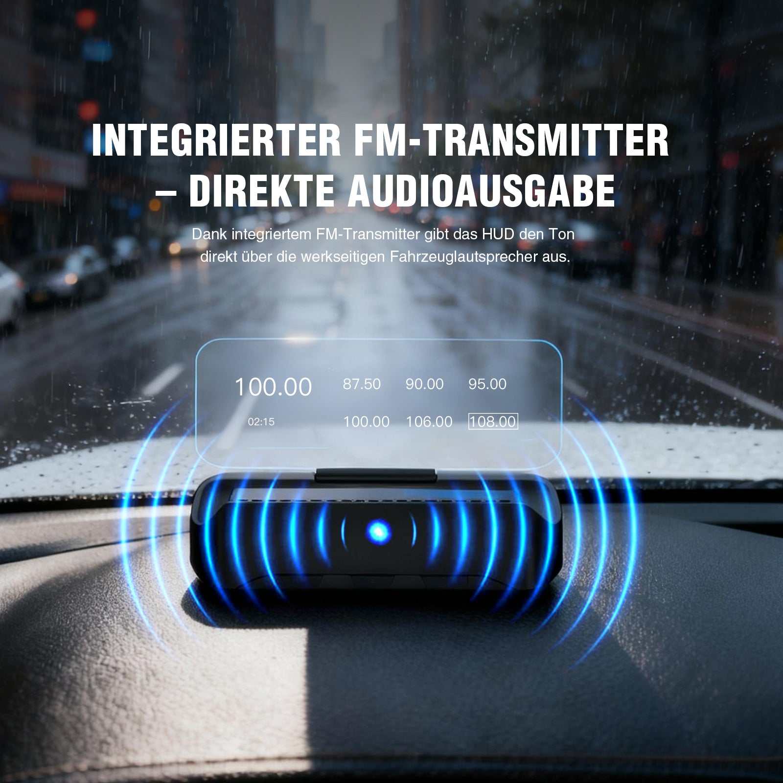 VIVIHUD V3 SE Head-up Display Kabelloses CarPlay Und Android Auto Hochauflösende Projektionsnavigation Bluetooth Musiksteuerung