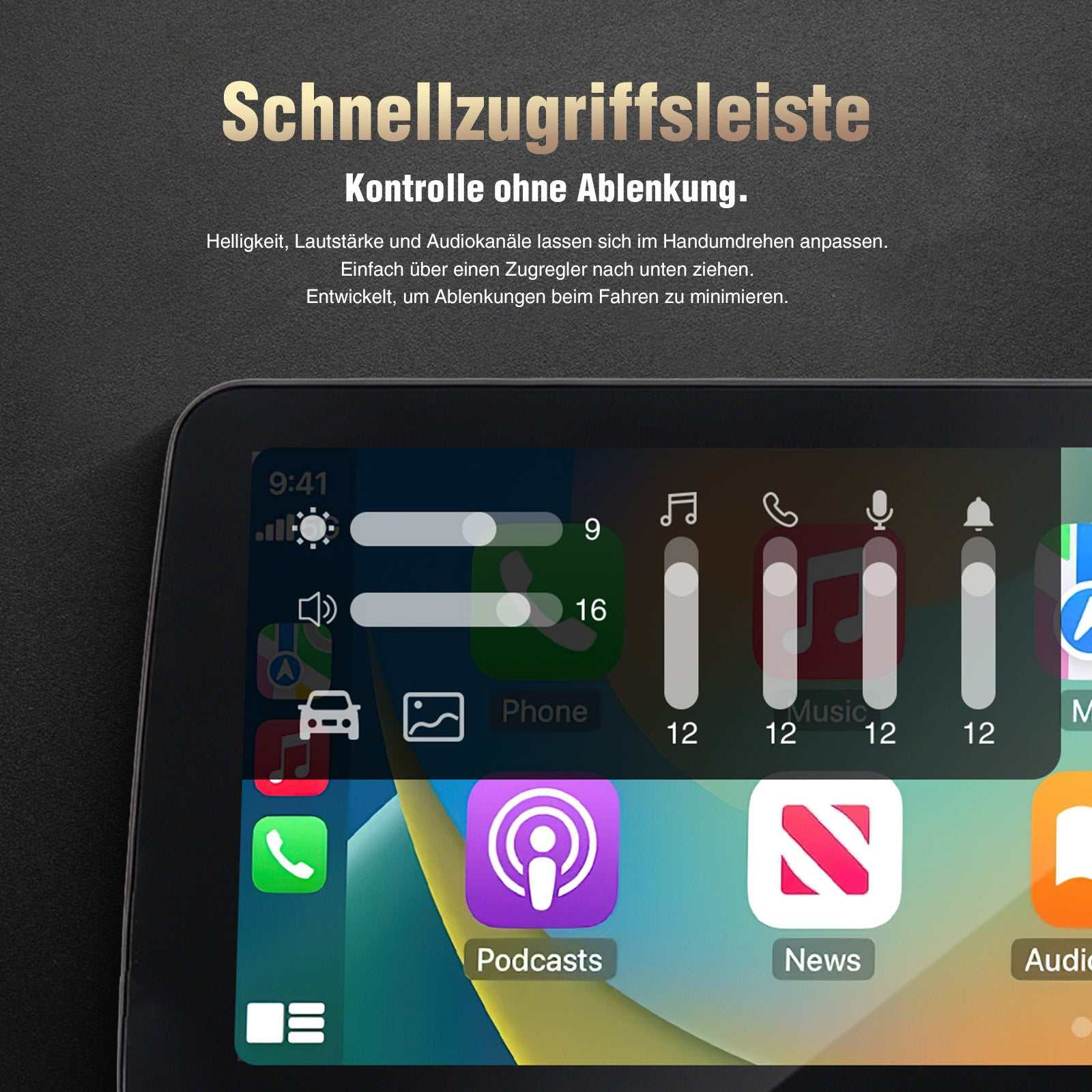 Kabelloses Apple CarPlay + Android Auto für BMW Series3 4 F30 F31 F34 F32 F33 F36 F80 Bildschirm 10,25"