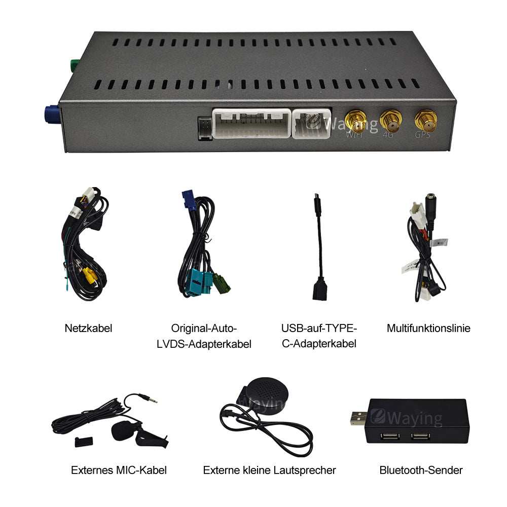 Android Auto Drahtlose CarPlay Decoder Box Für Mercedes Benz NTG 6,0 EINE C E V G GLA GLB GLC Klasse 2020 - 2023 Touch Interface GPS - Ewaying DEUTSCHLAND