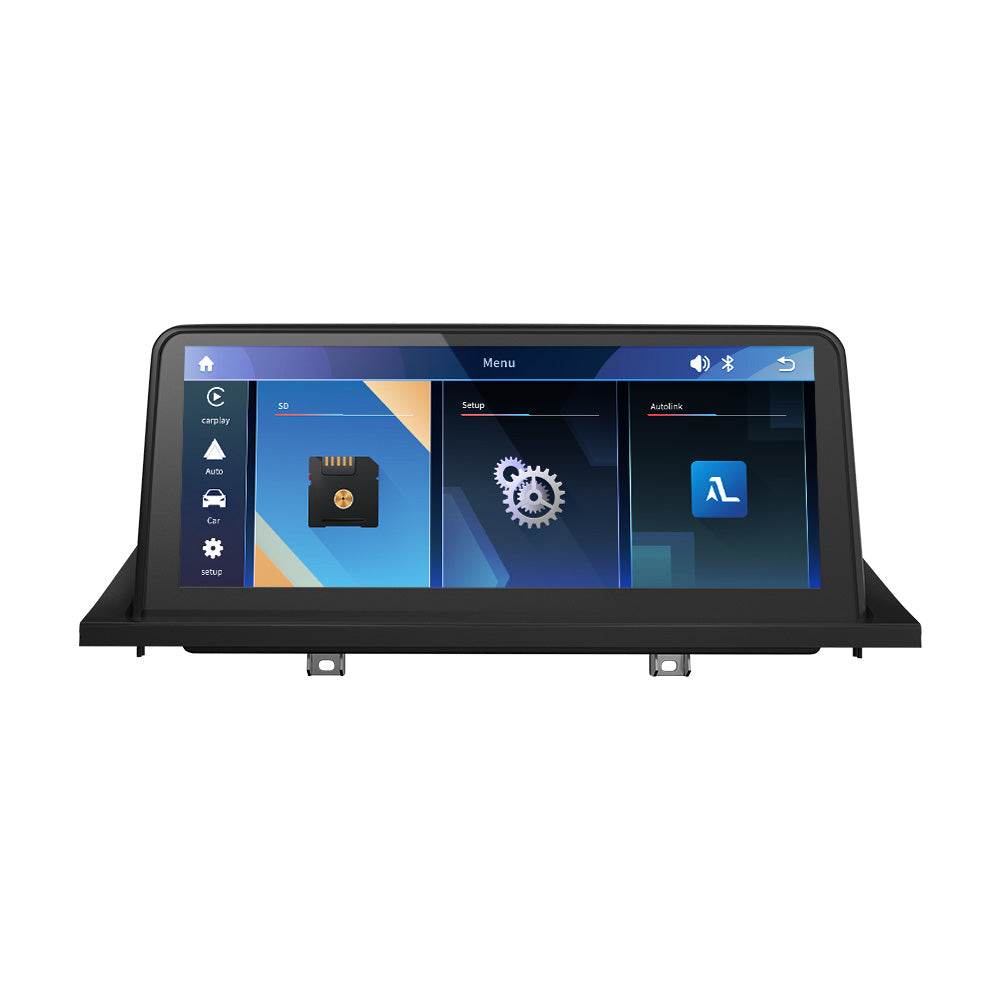 10,25 "kabelloses Apple CarPlay + Android Auto für BMW X5 X6 E70 E71 E72 CCC / CIC GPS-Navigation Head Unit.