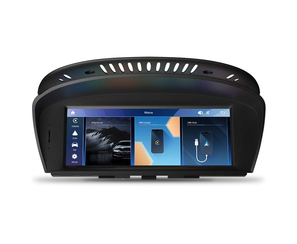 8,8 "drahtlose Apple CarPlay + Android Auto GPS Navigation Head Unit für BMW Serie 3 5 E60 E61 E63 E64 M6 E90 E91 E92 E93 M3.