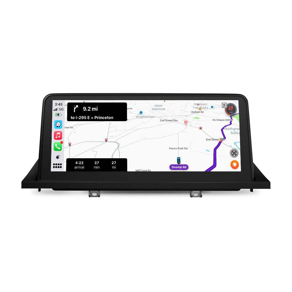 10,25 "kabelloses Apple CarPlay + Android Auto für BMW X5 X6 E70 E71 E72 CCC / CIC GPS-Navigation Head Unit.