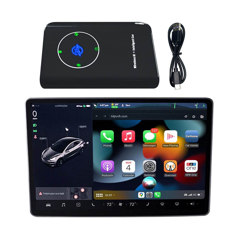 Drahtlose CarPlay Mini box Adapter für Tesla Model 3/X/Y/S  CarPlay WiFi Bluetooth Auto-Verbindung OTA Aktualisierung - Ewaying DEUTSCHLAND