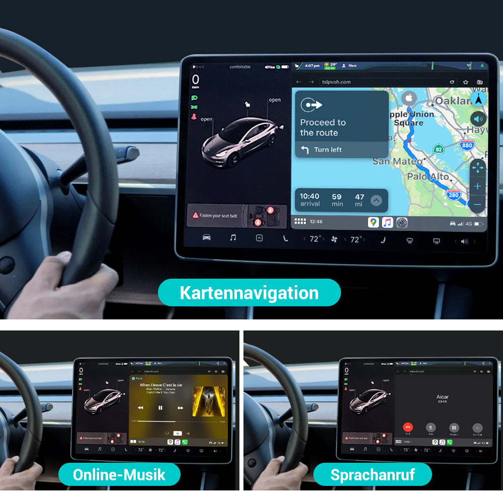 Drahtlose CarPlay Mini box Adapter für Tesla Model 3/X/Y/S  CarPlay WiFi Bluetooth Auto-Verbindung OTA Aktualisierung - Ewaying DEUTSCHLAND