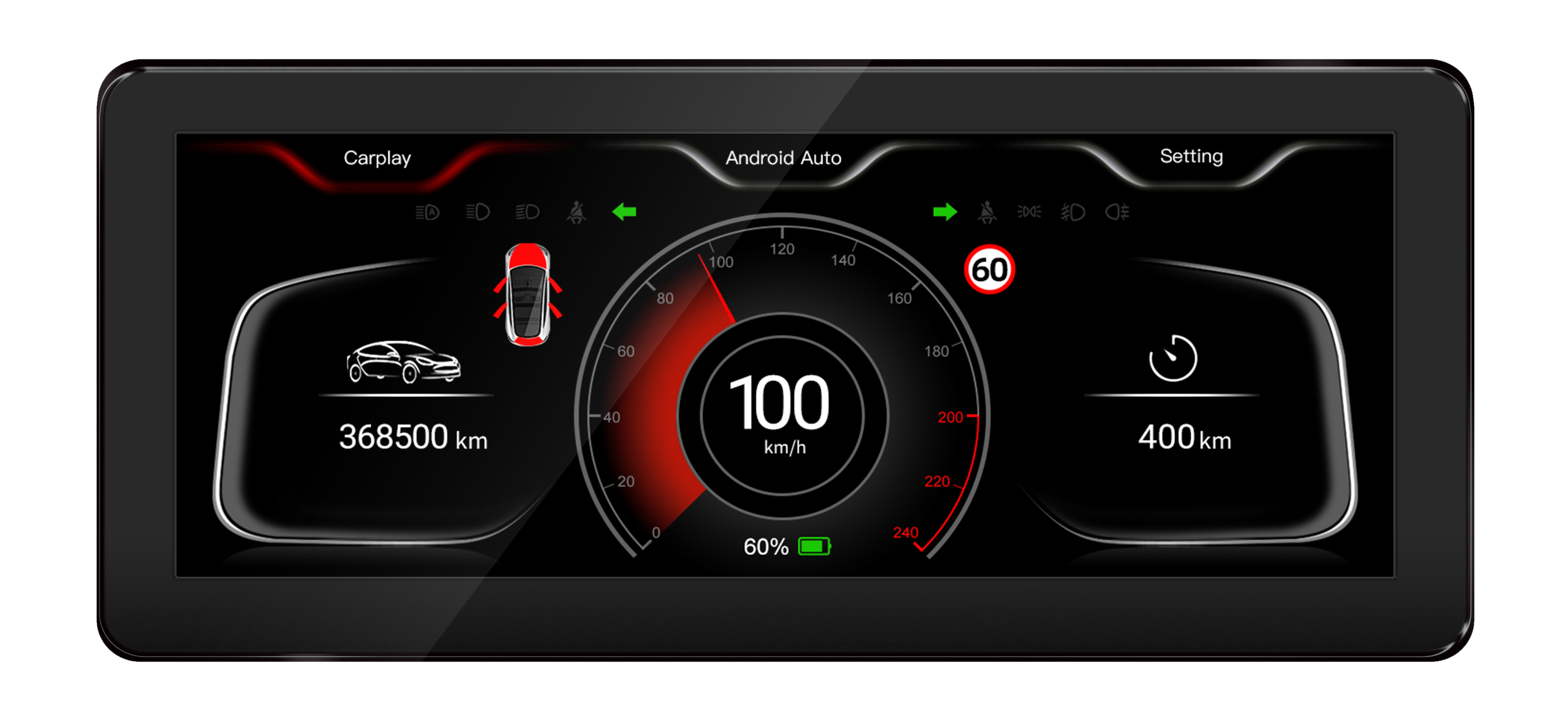 8,8 Zoll Wireless Carplay LCD Armaturenbrett Auto Kombiinstrument für Tesla Modell 3/Y Multifunktions Auto Digitaler Tachometer - Ewaying DEUTSCHLAND