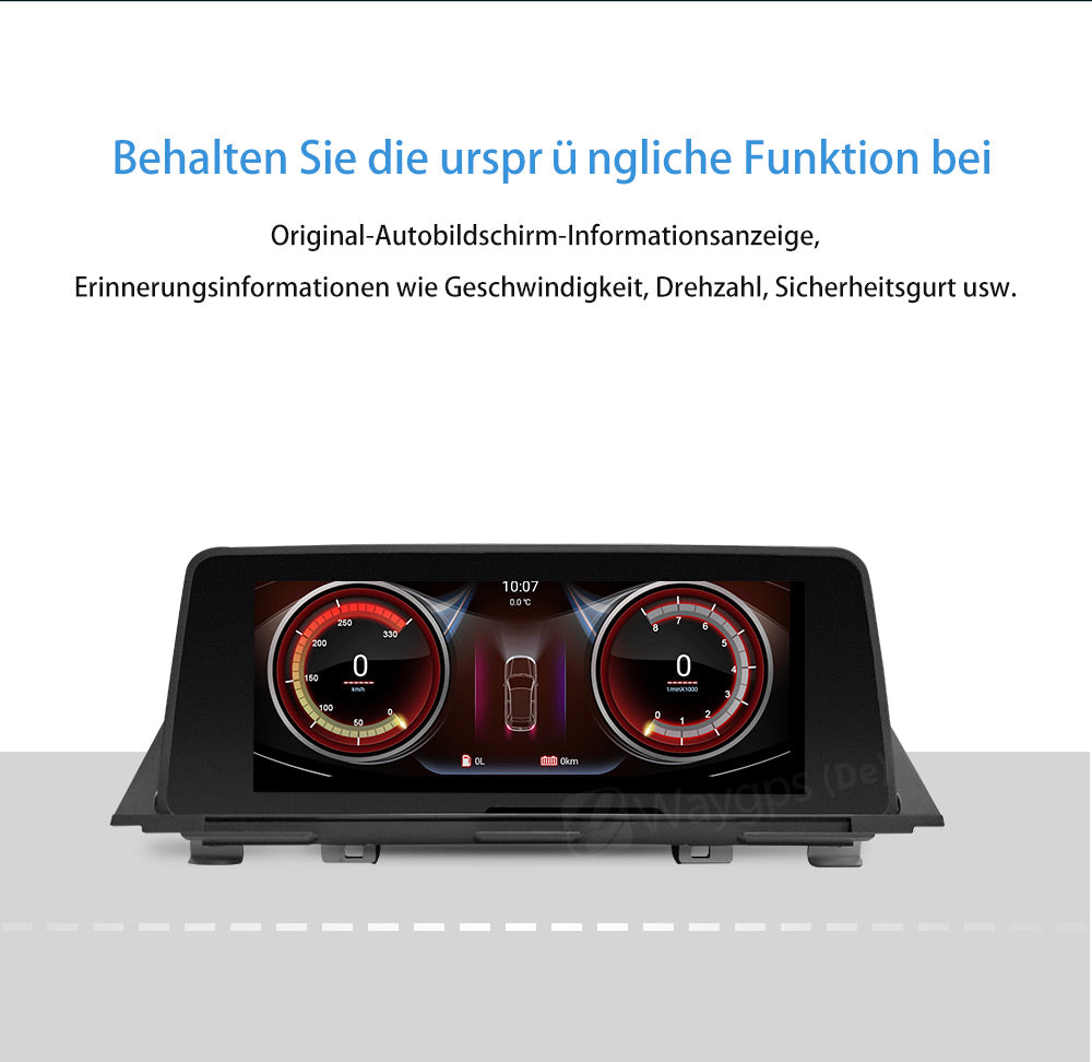 10,25 "Autoradio Multimedia Android 10.0 Qualcomm 8-Kern vertikaler Bildschirm für BMW 5er F10 F11 F18 2010-2016 CIC NBT 4G Wifi - Ewaying DEUTSCHLAND
